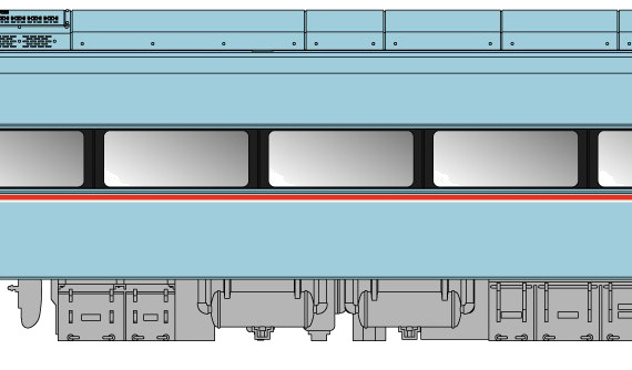 Odakyu 60000 series MSE train [Romancecar Electric Multiple Unit] - drawings, dimensions, figures